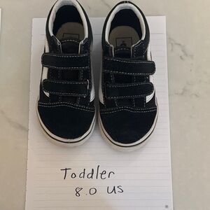 Vans Black and White Toddler Sneakers